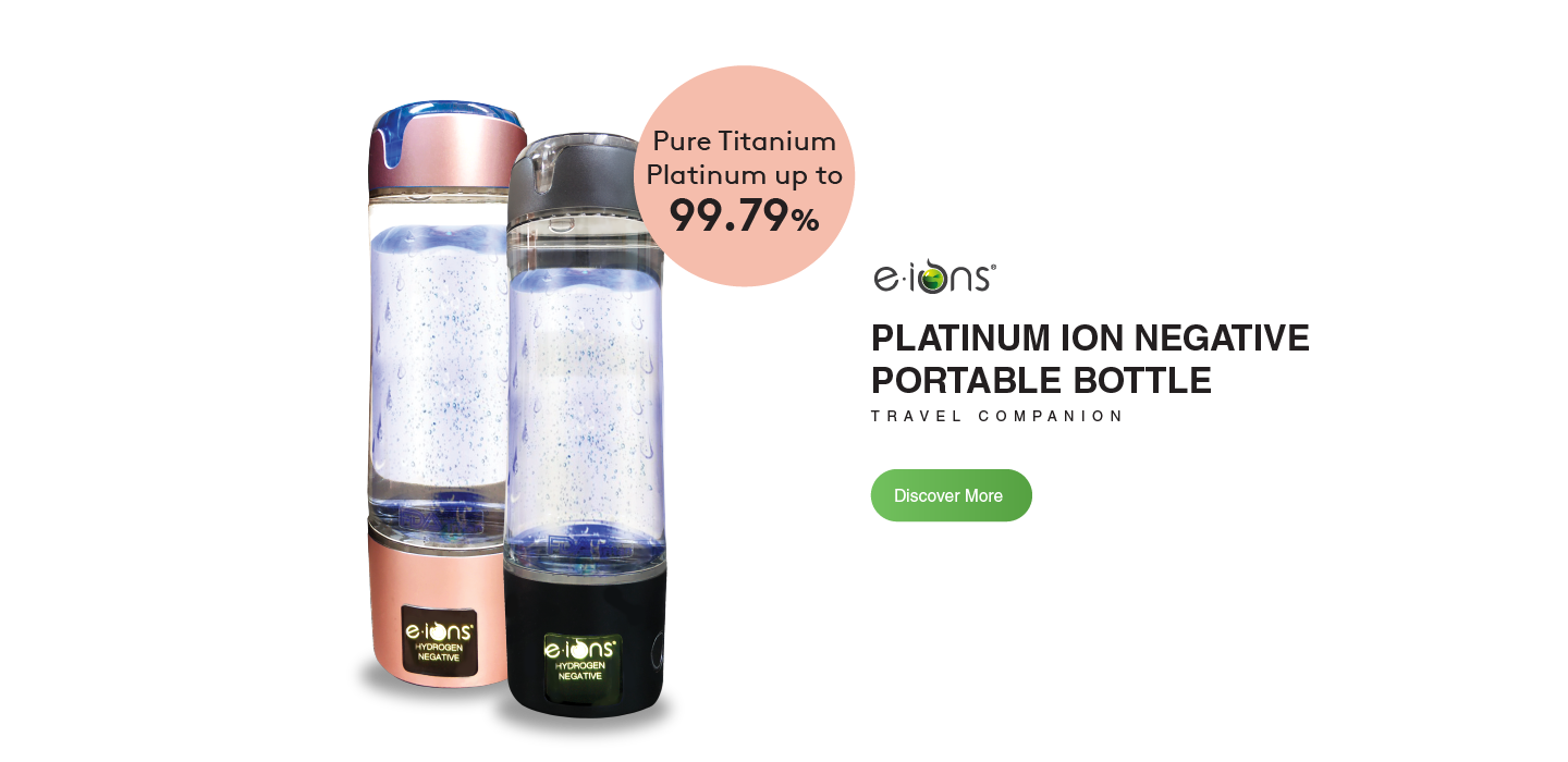 Platinum Ion Negative Portable Bottle