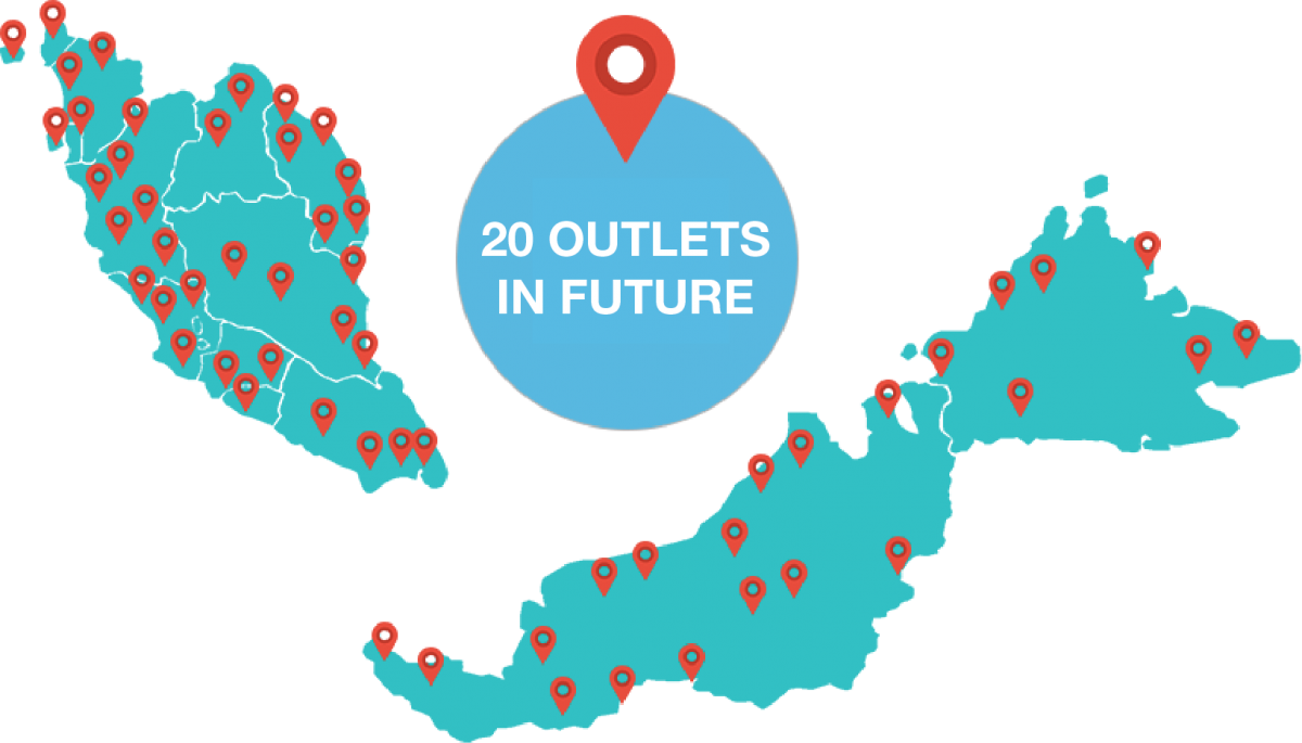 100 outlets opening soon in Malaysia