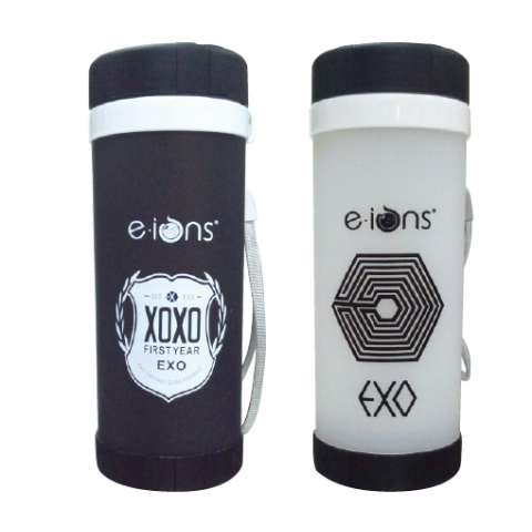 New Temp Glass Bottle Set (Black + White)